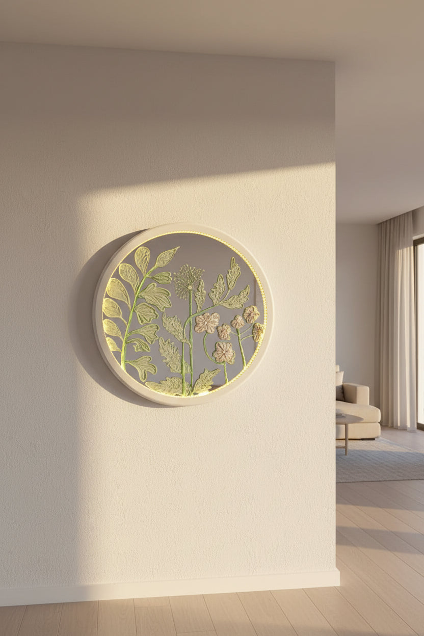 Luminous Botanical Mirror